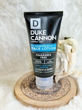 NWT Duke Cannon Face Lotion - Oil Control , SUPERIOR HYDRATION FRAGRANCE  FREE